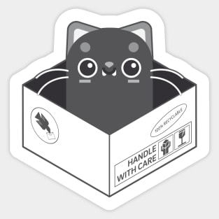 The Cat in the Box III Sticker